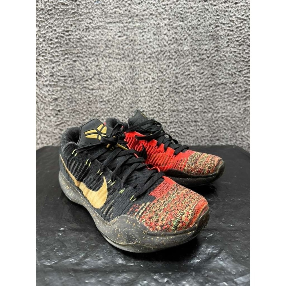 Nike Kobe 10 Elite Low Christmas Sneakers Black 802560-076 Mens Size 11 US